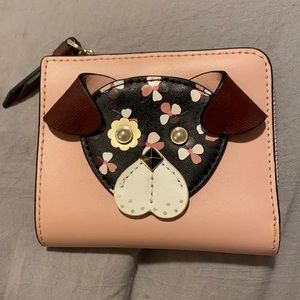 Floral Pup Kate Spade Bi Fold Wallet